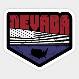 Retro Vintage Nevada USA Sticker